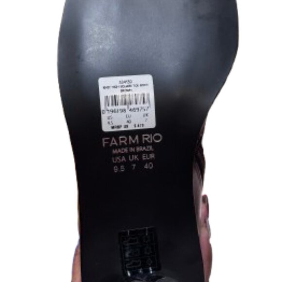 NWB FARM Rio Brown Knee High Square Toe Boot (Size 9.5) (Brand New, Gift Ready!) - Picture 10 of 12